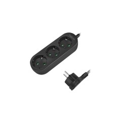 LogiLink 3-Way Power Strip 16A Black 15m - Versatile & Reliable Power Solution